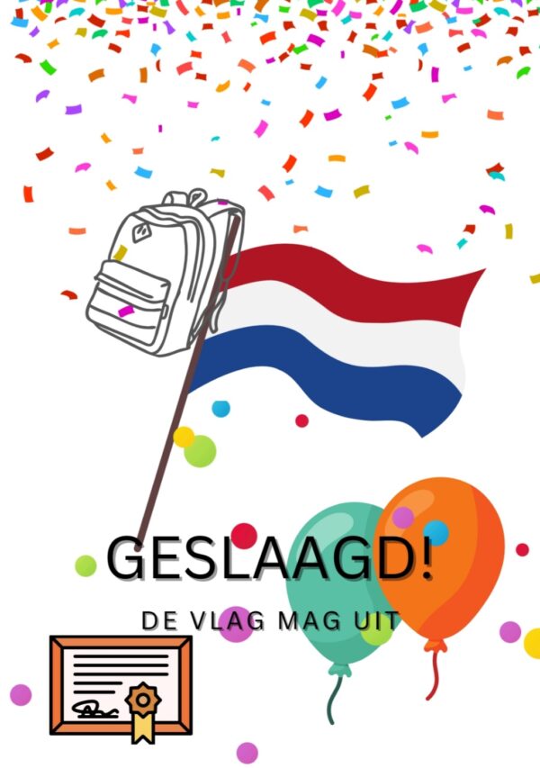 Geslaagd (vlag), enkele kaart
